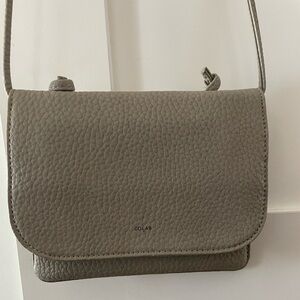 Colab vegan leather small organizer cross body bag